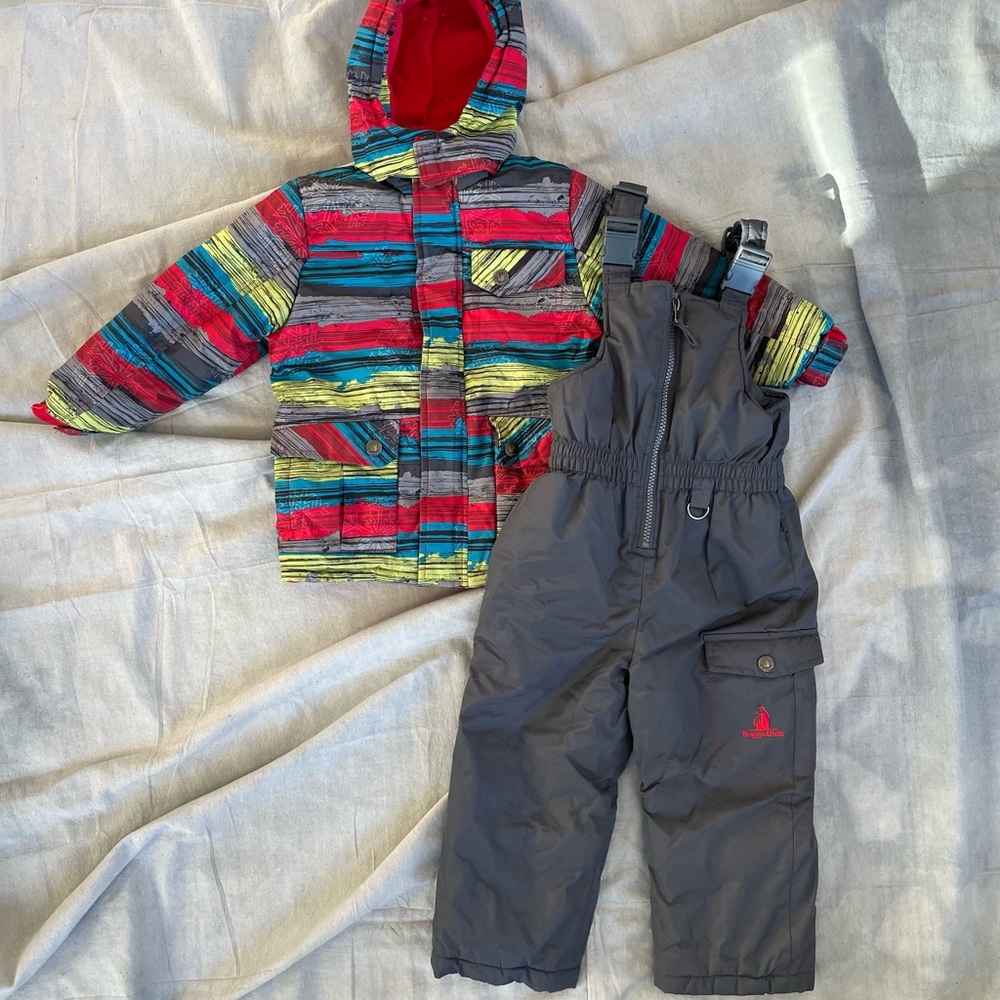 Rugged Bear Boys Ski Jacket and Bibs